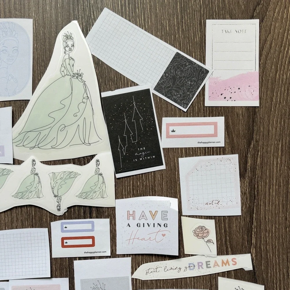 ❤️$5 Disney Tiana Not So Mystery Happy Planner Sticker Set